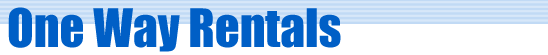 One Way Rentals