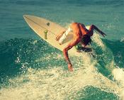 Surfing in Noosa