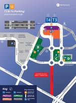 Perth Airport Terminal 3 and 4 map