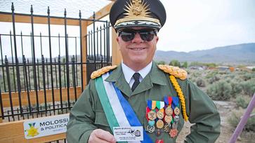 the self styled President of Molossia in Nevada