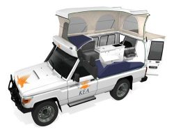 Kea 4 Wheel Drive Rental cut-away View