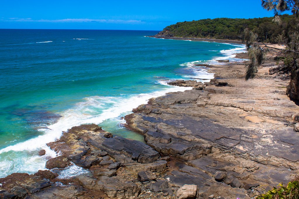 Beautiful coast of Noosa