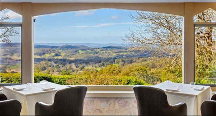 View over the Adelaide Hills from Harry's Verandah