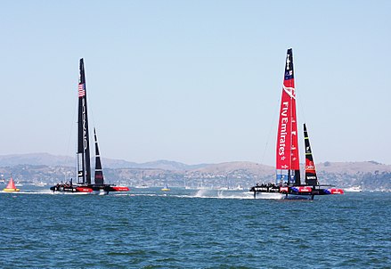 A taste of the 2013 America's Cup in Auckland. 