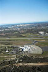 pick up your rental car at Perth Airport and head into the City