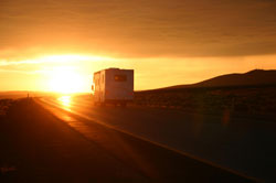 Long Term Motorhome Rental in sunset